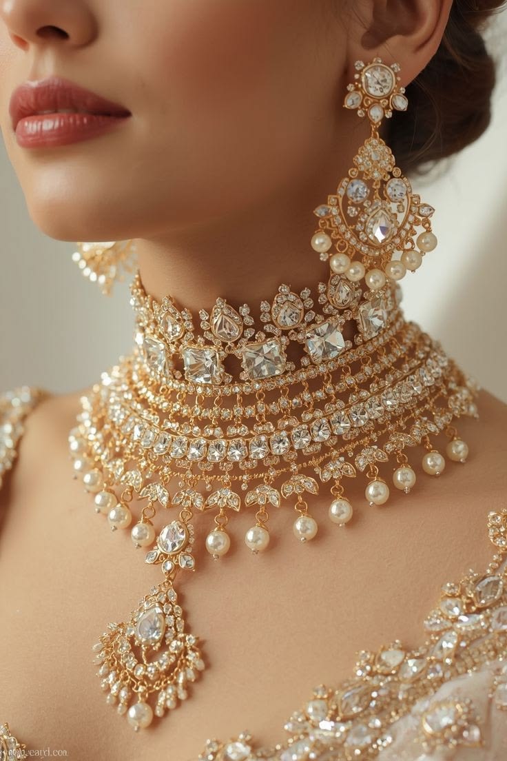 Bridal gold and diamond set