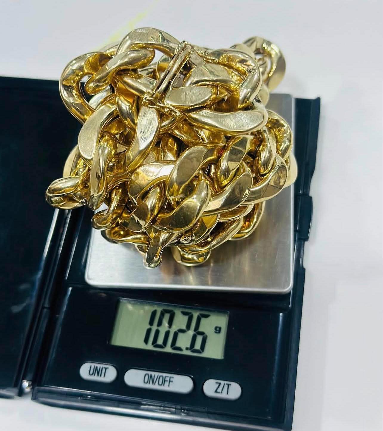 Gold weighed and verified