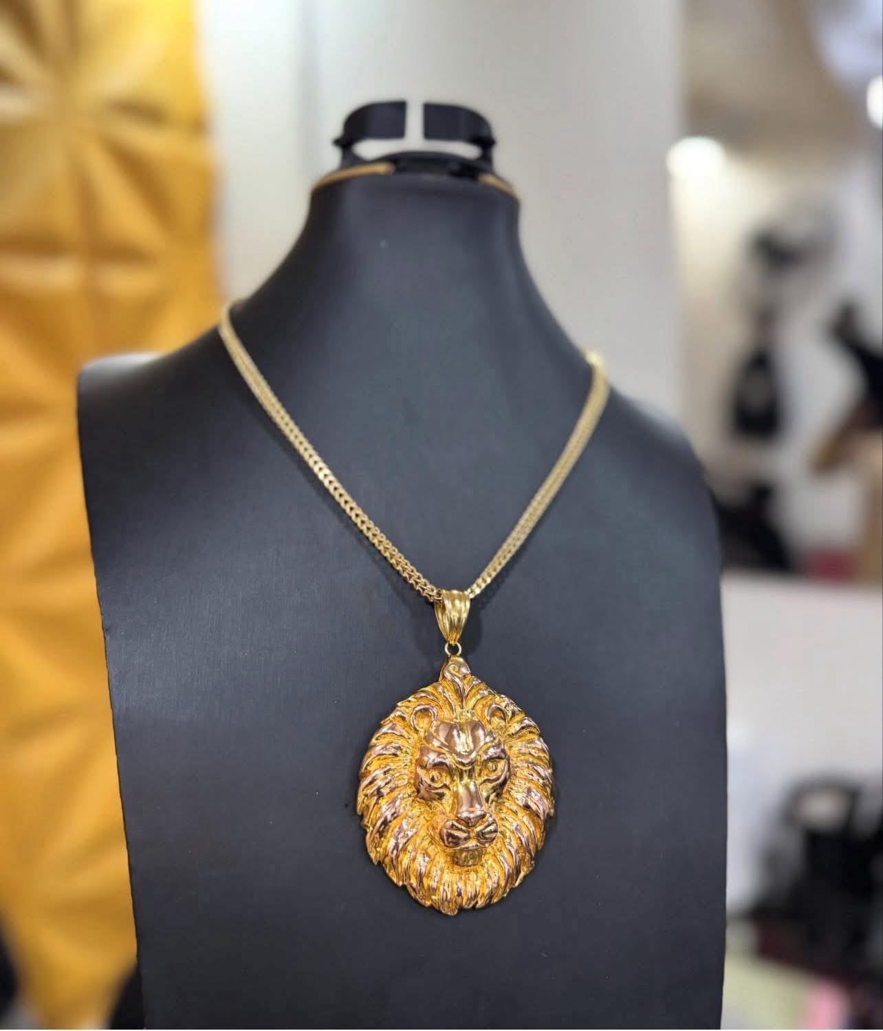 Custom lion pendant